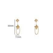 Bee Dangle Oorbellen E56368-2 Bee Dangle Oorbellen E56368-2