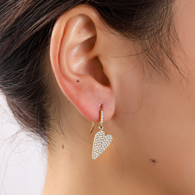 Sparkly Heart Oorbellen E56363-2