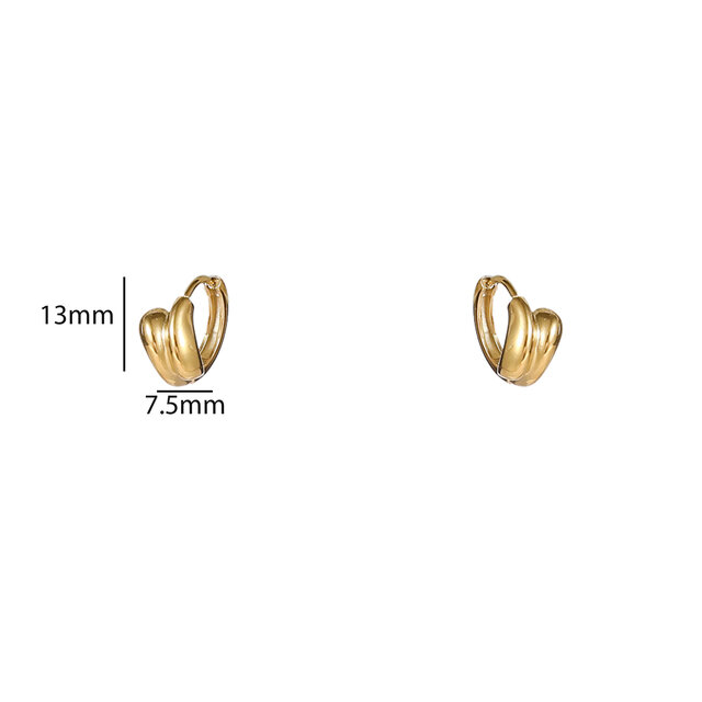Dropped Hoop Oorbellen E56350-2 Dropped Hoop Oorbellen E56350-2