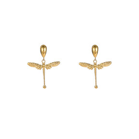 Dragonfly Dangle OorbellenE56345-2