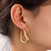 Hollow Hearts Hoop Oorbellen E56271-2 Hollow Hearts Hoop Oorbellen E56271-2