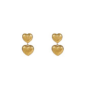 Double Heart Stud Oorbellen E56265-2 Double Heart Stud Oorbellen E56265-2