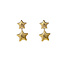 Day & Eve by Go Dutch Label Double Star Stud Oorbellen E56264-2