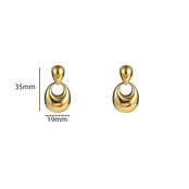 Oval Dangle Oorbellen E56251-2 Oval Dangle Oorbellen E56251-2