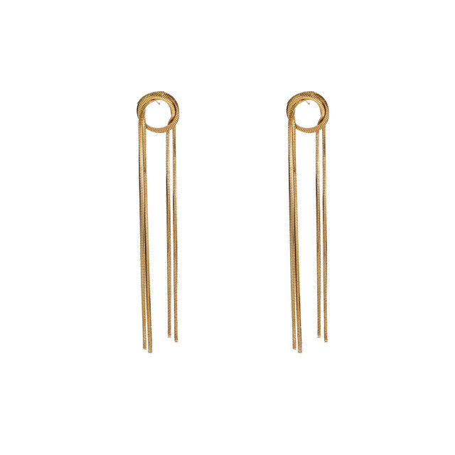 Round Knot Dangle Oorbellen E56245-2 Round Knot Dangle Oorbellen E56245-2