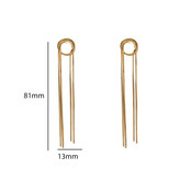 Round Knot Dangle Oorbellen E56245-2 Round Knot Dangle Oorbellen E56245-2