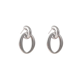 Open Oval Hoop Oorbellen E56244-1