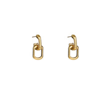 Open Square Hoop Oorbellen E56243-2