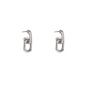 Open Square Hoop Oorbellen E56243-1