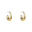 Day & Eve by Go Dutch Label Oval Hollow Hoop Oorbellen E56226-2