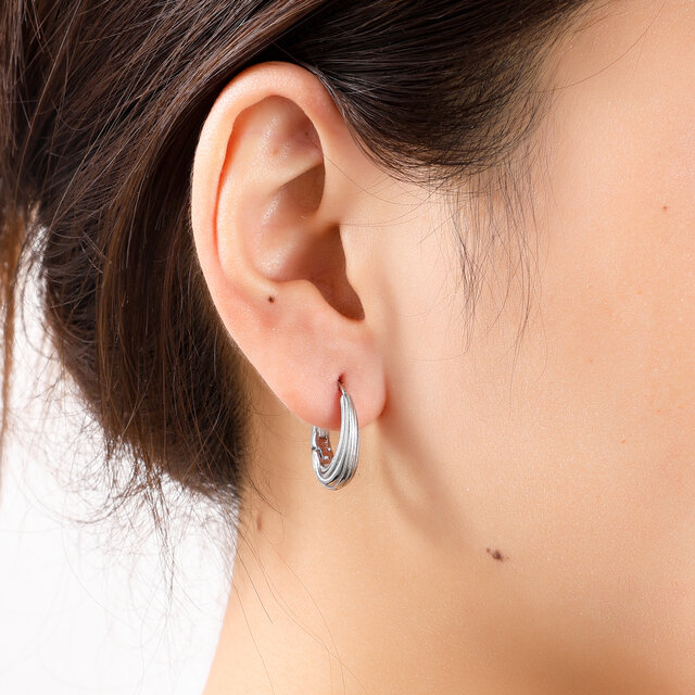 Medium Striped Drop Oorbellen E56215-1 Medium Striped Drop Oorbellen E56215-1