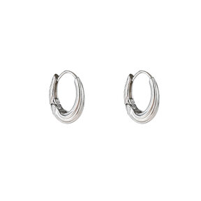 Medium Striped Drop Oorbellen E56215-1