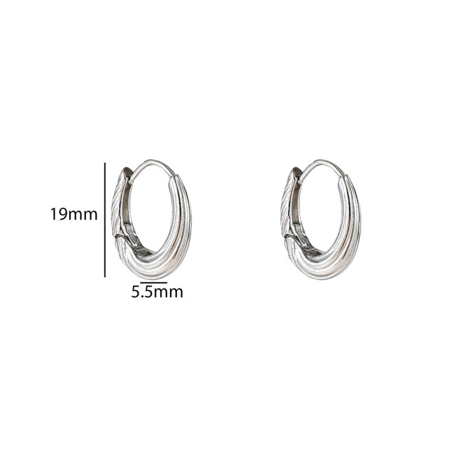 Medium Striped Drop Oorbellen E56215-1 Medium Striped Drop Oorbellen E56215-1