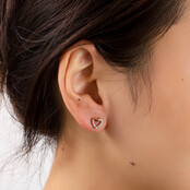 Sparkle Heart Stud Oorbellen E56170-2 Sparkle Heart Stud Oorbellen E56170-2