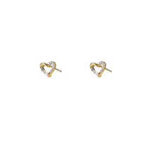 Sparkle Heart Stud Oorbellen E56170-2