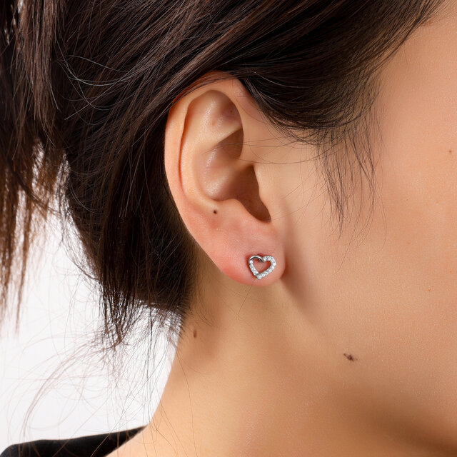 Sparkle Heart Stud Oorbellen E56170-1 Sparkle Heart Stud Oorbellen E56170-1