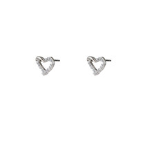 Sparkle Heart Stud Oorbellen E56170-1