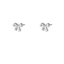 Sparkle Bow Stud Oorbellen E56166-1