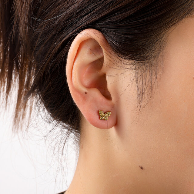 Crackled Butterfly Stud E56159-2 Crackled Butterfly Stud E56159-2