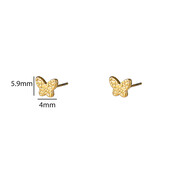 Crackled Butterfly Stud E56159-2 Crackled Butterfly Stud E56159-2