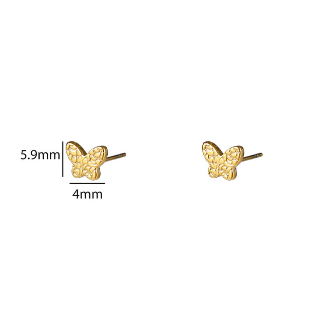 Crackled Butterfly Stud E56159-2 Crackled Butterfly Stud E56159-2