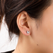 Crackled Butterfly Stud E56159-1 Crackled Butterfly Stud E56159-1