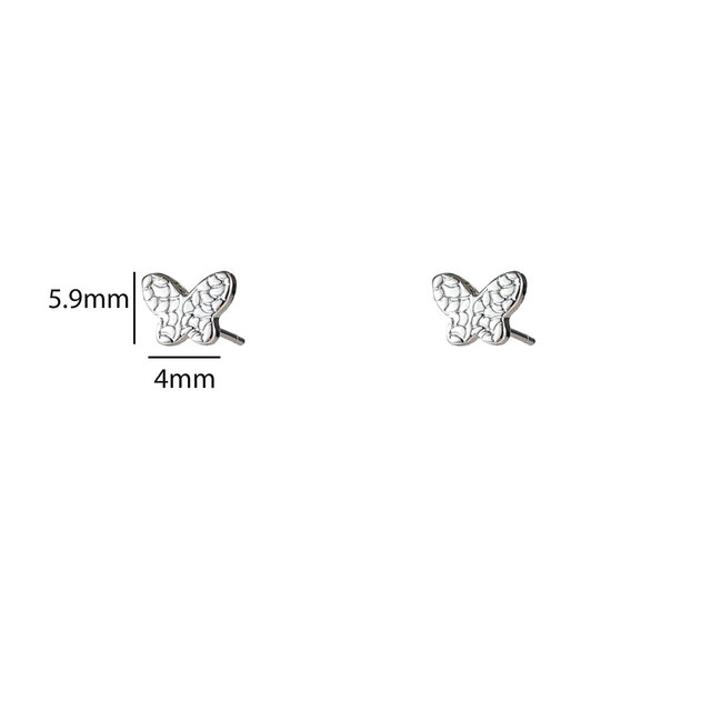 Crackled Butterfly Stud E56159-1 Crackled Butterfly Stud E56159-1