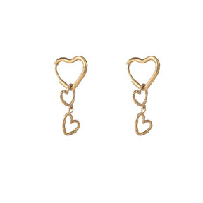 Hoop Heart Hoop Oorbellen E56114-2