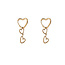 Day & Eve by Go Dutch Label Hoop Heart Hoop Oorbellen E56114-2