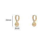 Smiley Hoop Oorbellen E56108-2 Smiley Hoop Oorbellen E56108-2