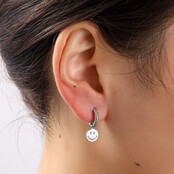 Smiley Hoop Oorbellen E56108-1 Smiley Hoop Oorbellen E56108-1