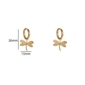 Dragonfly Hoop Oorbellen E56106-2 Dragonfly Hoop Oorbellen E56106-2