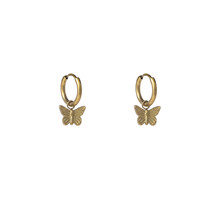 Butterfly Hoop Oorbellen E56105-2