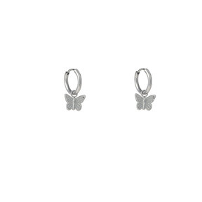 Butterfly Hoop Oorbellen E56105-1