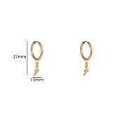 Rose Hoop Oorbellen E56102-2 Rose Hoop Oorbellen E56102-2