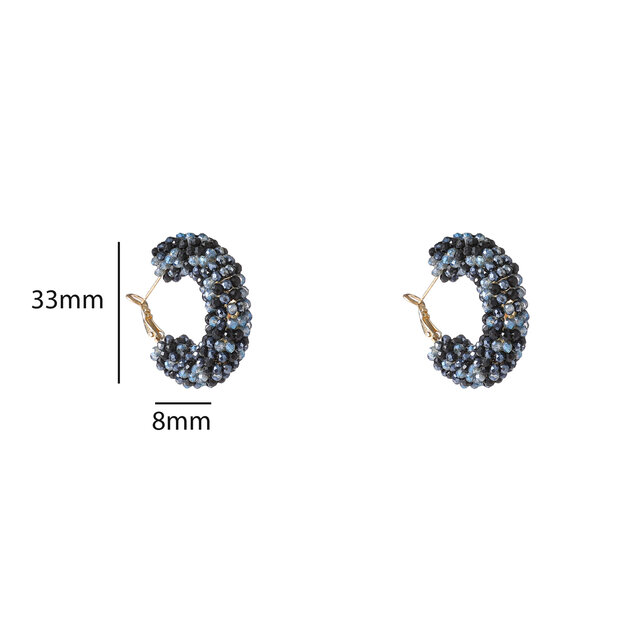 Small Beads Hoop Oorbellen E55234-1 Small Beads Hoop Oorbellen E55234-1