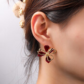 Flower Stud Red Oorbellen E55028-4 Flower Stud Red Oorbellen E55028-4
