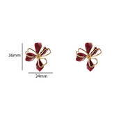 Flower Stud Red Oorbellen E55028-4 Flower Stud Red Oorbellen E55028-4