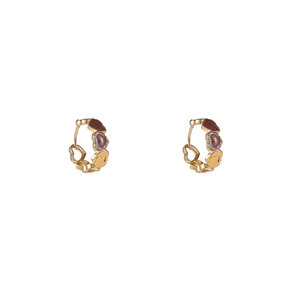 Heart Ring Brown Oorbellen E55025-2