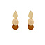Day & Eve by Go Dutch Label Drop Dangle Oorbellen Brown E55023-2