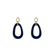 Open Round Dangle Blue Oorbellen E55019-5 Open Round Dangle Blue Oorbellen E55019-5