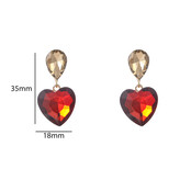 Heart Stone Dangle Brown Oorbellen E55139-3 Heart Stone Dangle Brown Oorbellen E55139-3