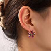 Stone Flower Stud Grey Oorbellen E55130-4 Stone Flower Stud Grey Oorbellen E55130-4