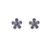 Stone Flower Stud Blue Oorbellen E55130-2 Stone Flower Stud Blue Oorbellen E55130-2