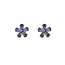 Day & Eve by Go Dutch Label Stone Flower Stud Blue Oorbellen E55130-2