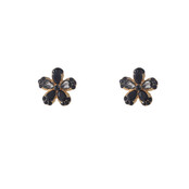 Stone Flower Stud Black Oorbellen E55130-1 Stone Flower Stud Black Oorbellen E55130-1