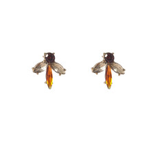 Stone Stud Brown Oorbellen E55128-3