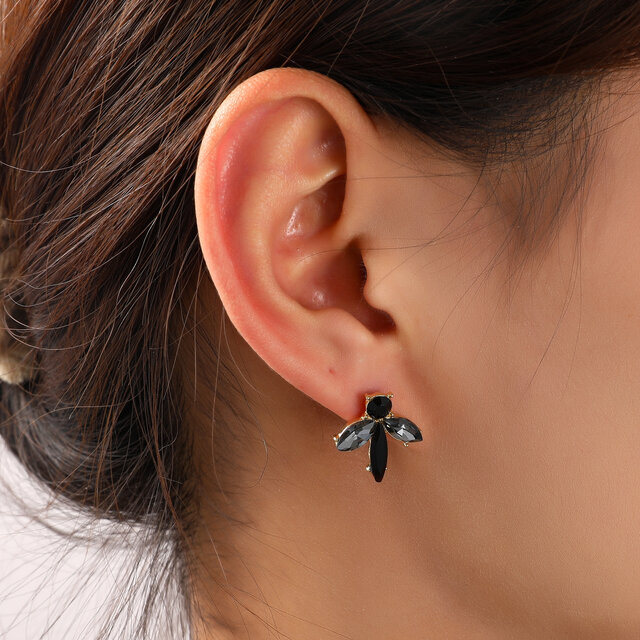 Stone Stud Black Oorbellen E55128-1 Stone Stud Black Oorbellen E55128-1