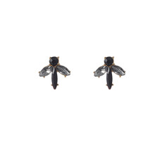 Stone Stud Black Oorbellen E55128-1