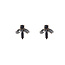 Day & Eve by Go Dutch Label Stone Stud Black Oorbellen E55128-1